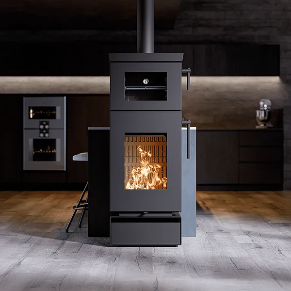 poêle à bois avec four