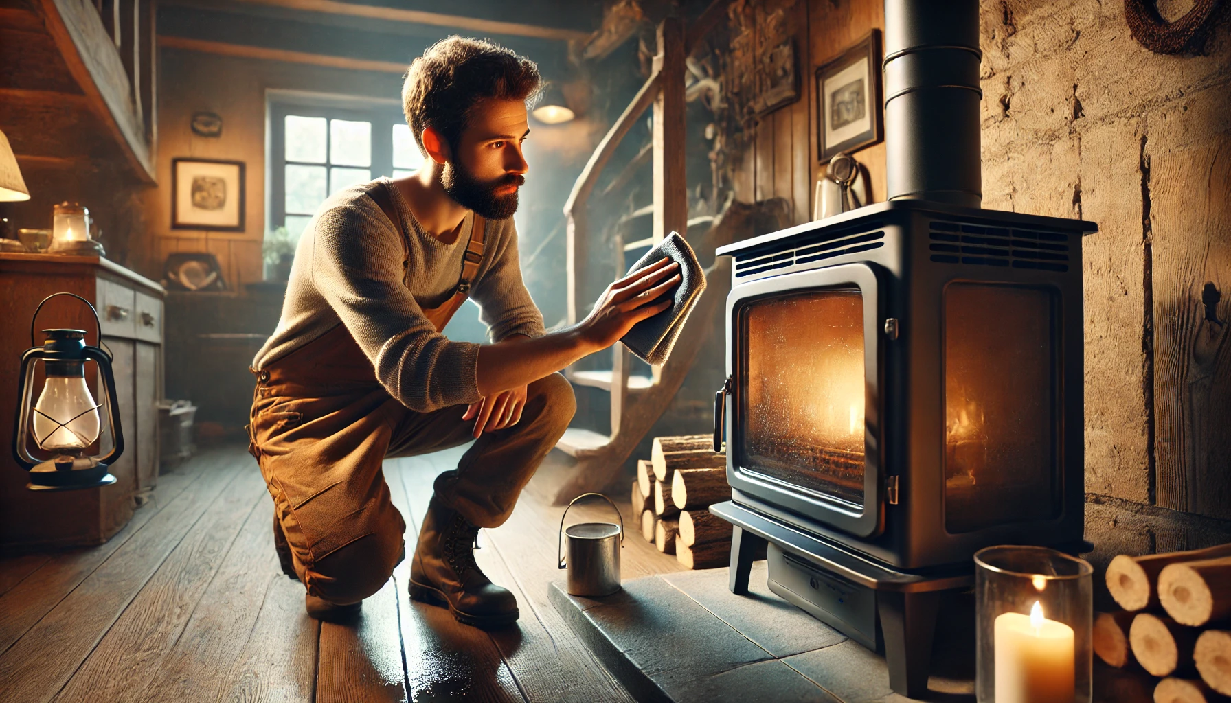 Technique écologique pour nettoyer la vitre d’un poêle à bois avec de la cendre